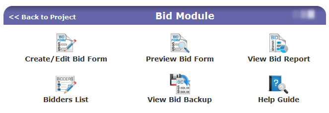 Bid Module Tools