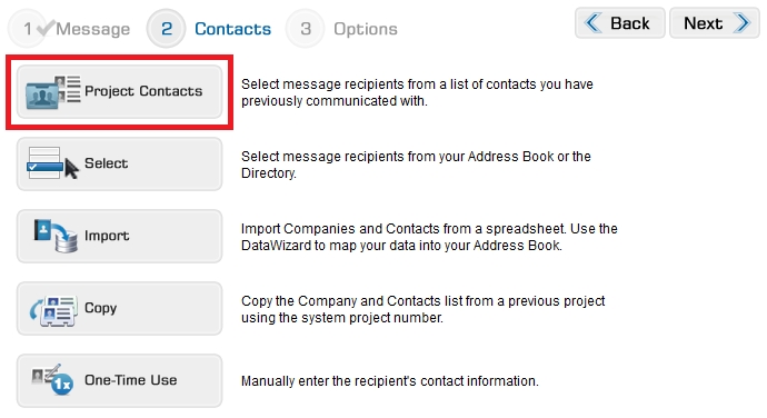 Button - Project Contacts