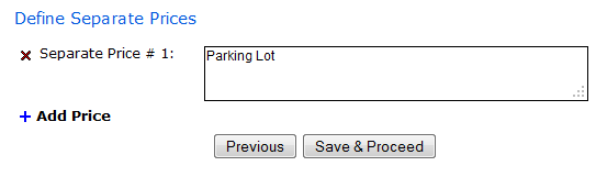 Define Separate Prices