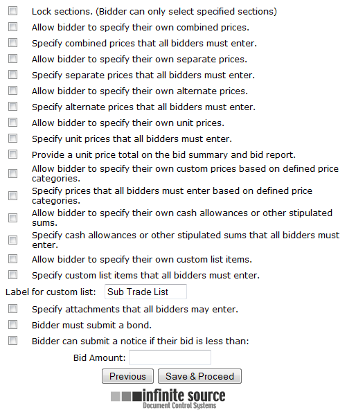 Form Options