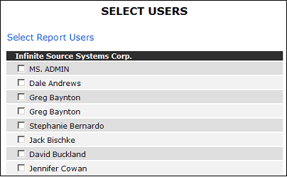 Select Report Viewers