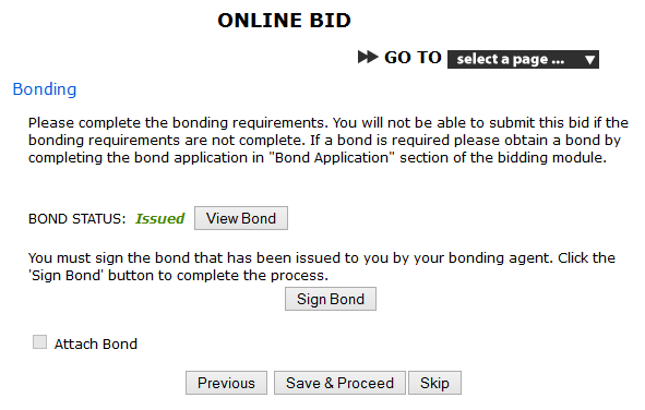 Sign and Attach Bond