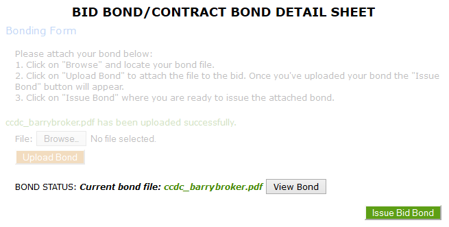 Issue Bond