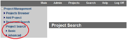 project search