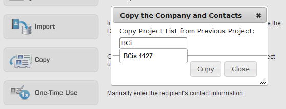 Enter Project Number