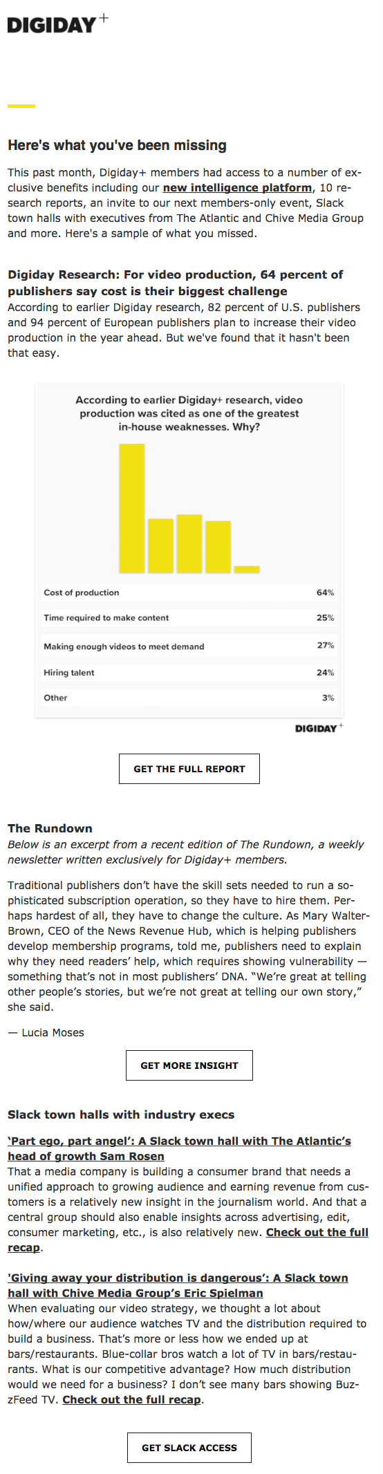 What you missed - email subscriber re-engagement