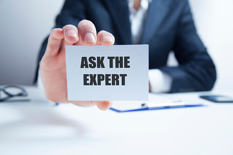 Ask the expert sign