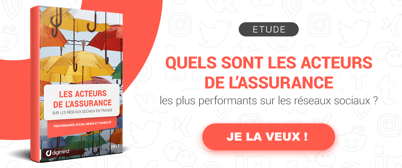 Télécharger l'étude gratuite : les assureurs sur les réseaux sociaux en France