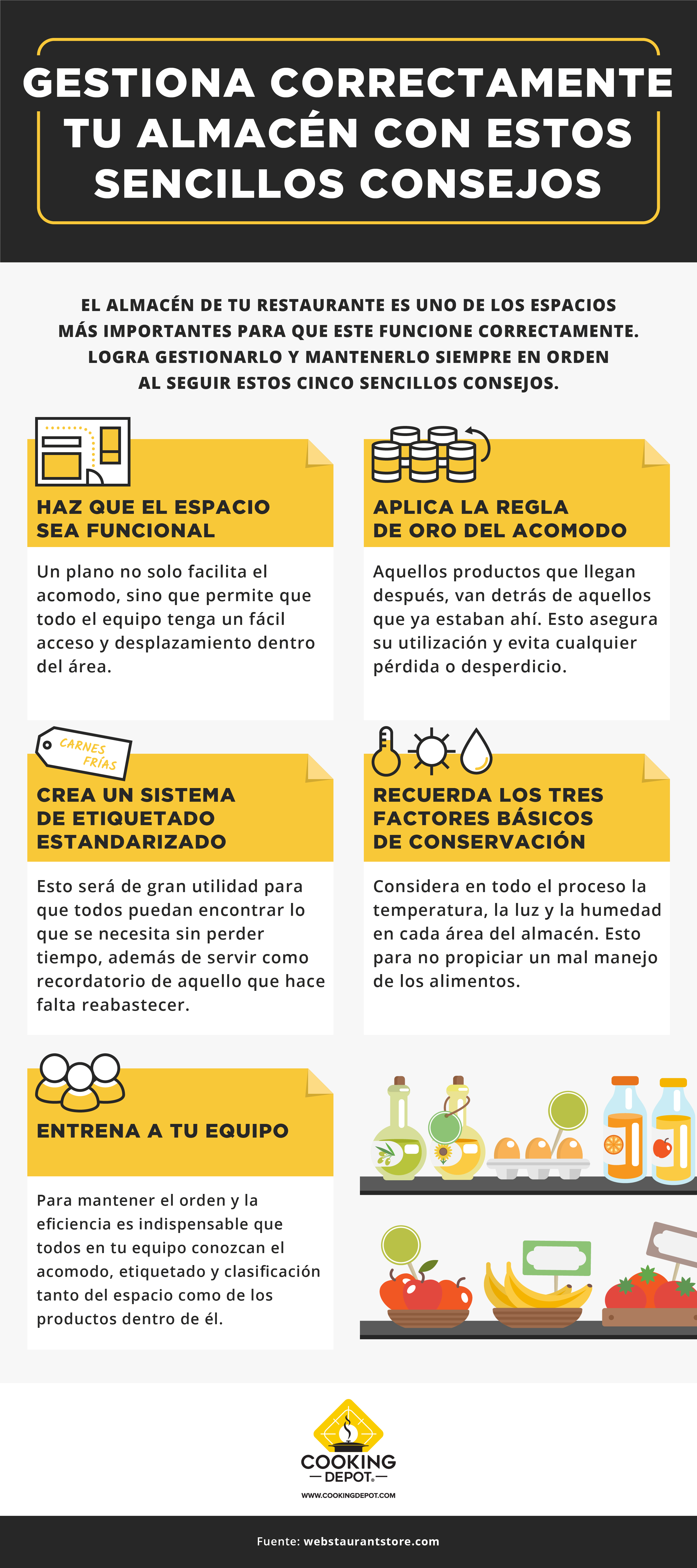 Cookinlog 8 Cómo organizar el almacén de tu restaurante_Infografía_revCCH