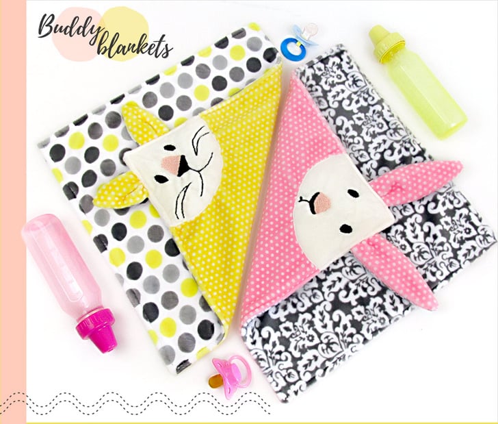 How To Sew: Cuddle® Minky Fabric Animal Buddy Blankets (bunny and kitty  baby blankets)
