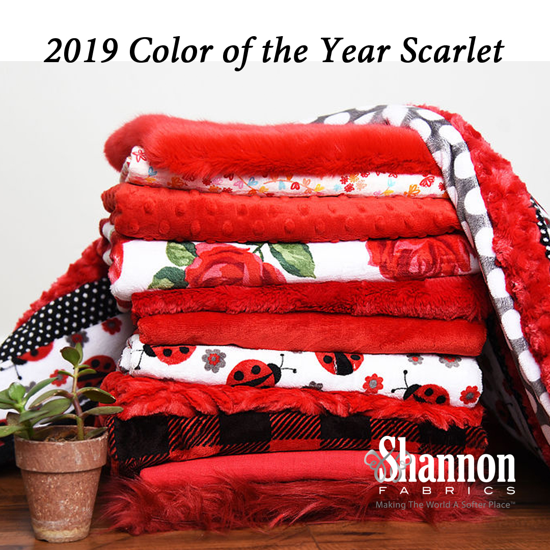 Announcing the Shannon Fabrics Color Of The Year 2019 - Scarlet