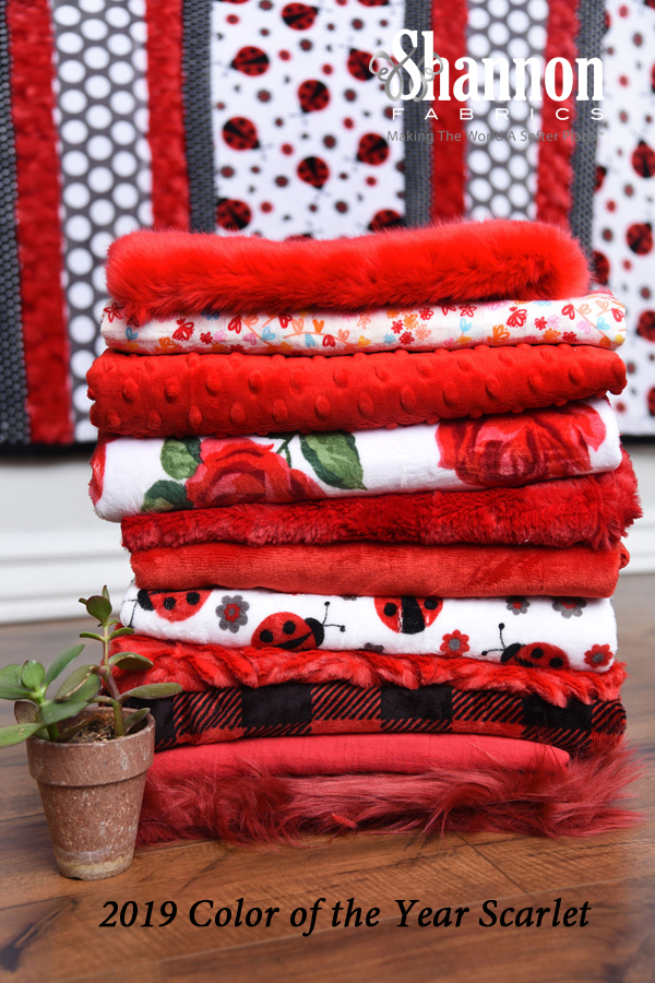 Announcing the Shannon Fabrics Color Of The Year 2019 - Scarlet