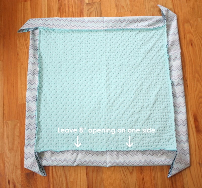 How to Sew a Cuddle® Minky Self-Binding Receiving Blanket (With Mitered ...