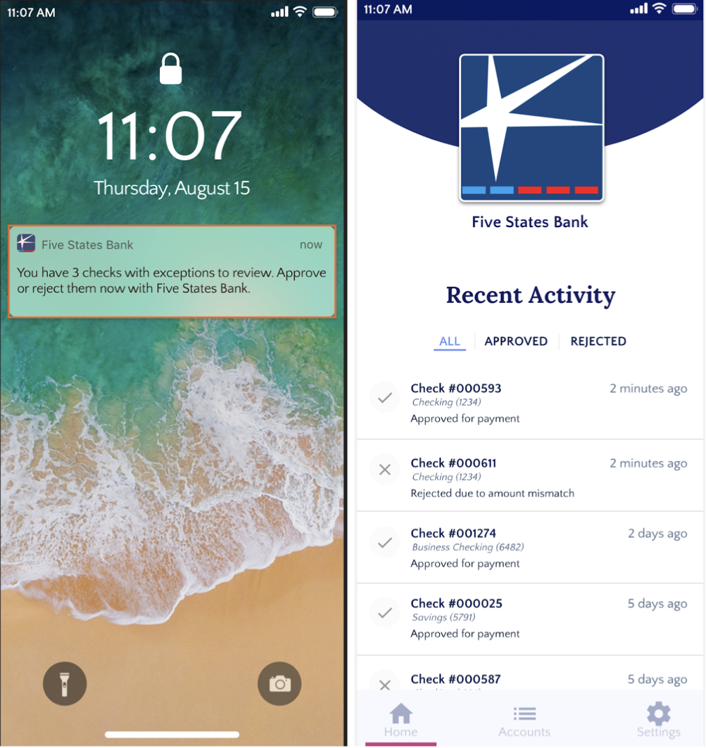 Online banking app