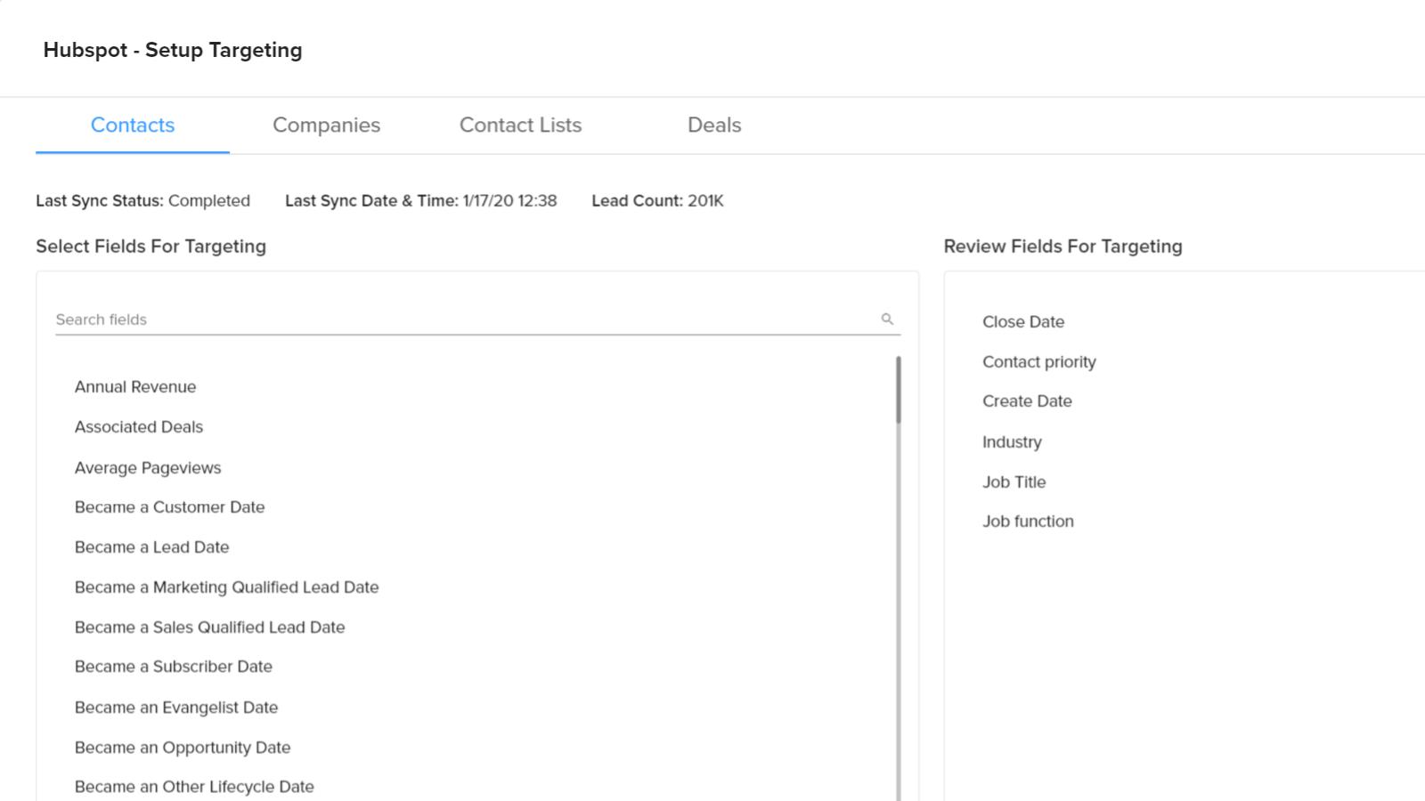 Dynamically build account list using ML and HubSpot data sources
