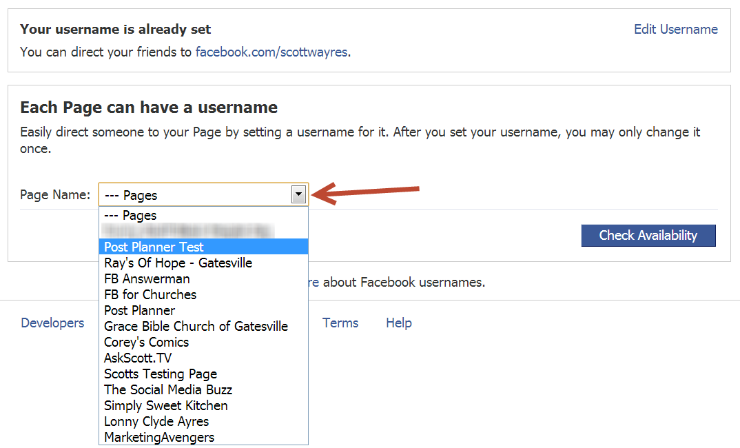 create a custom facebook url