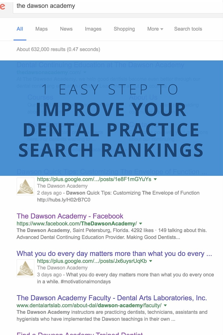 Improving Dental Practice Search Results