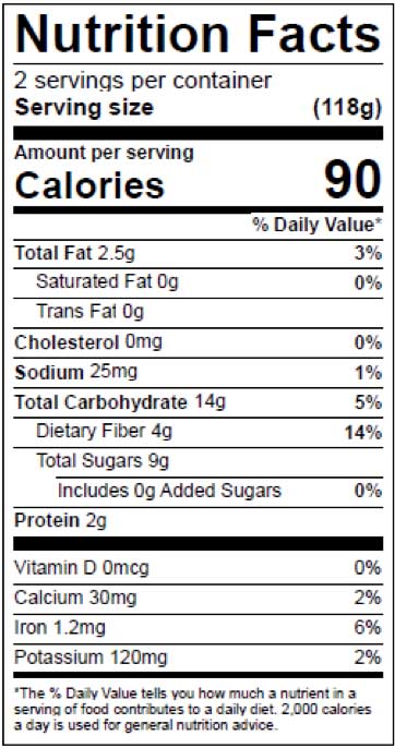 berry smoothie nutritional information