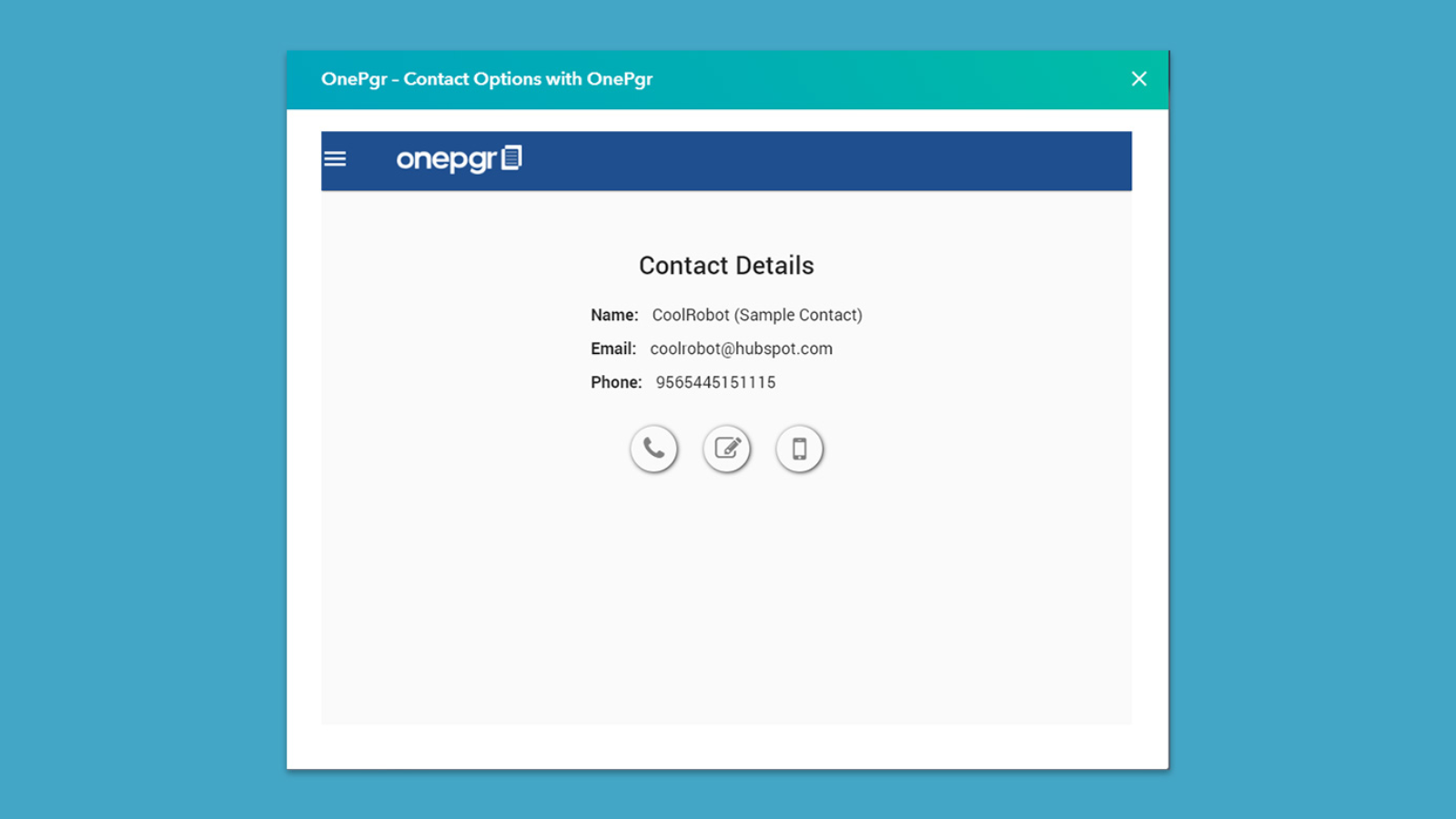 Wide ranges of Contact tools available