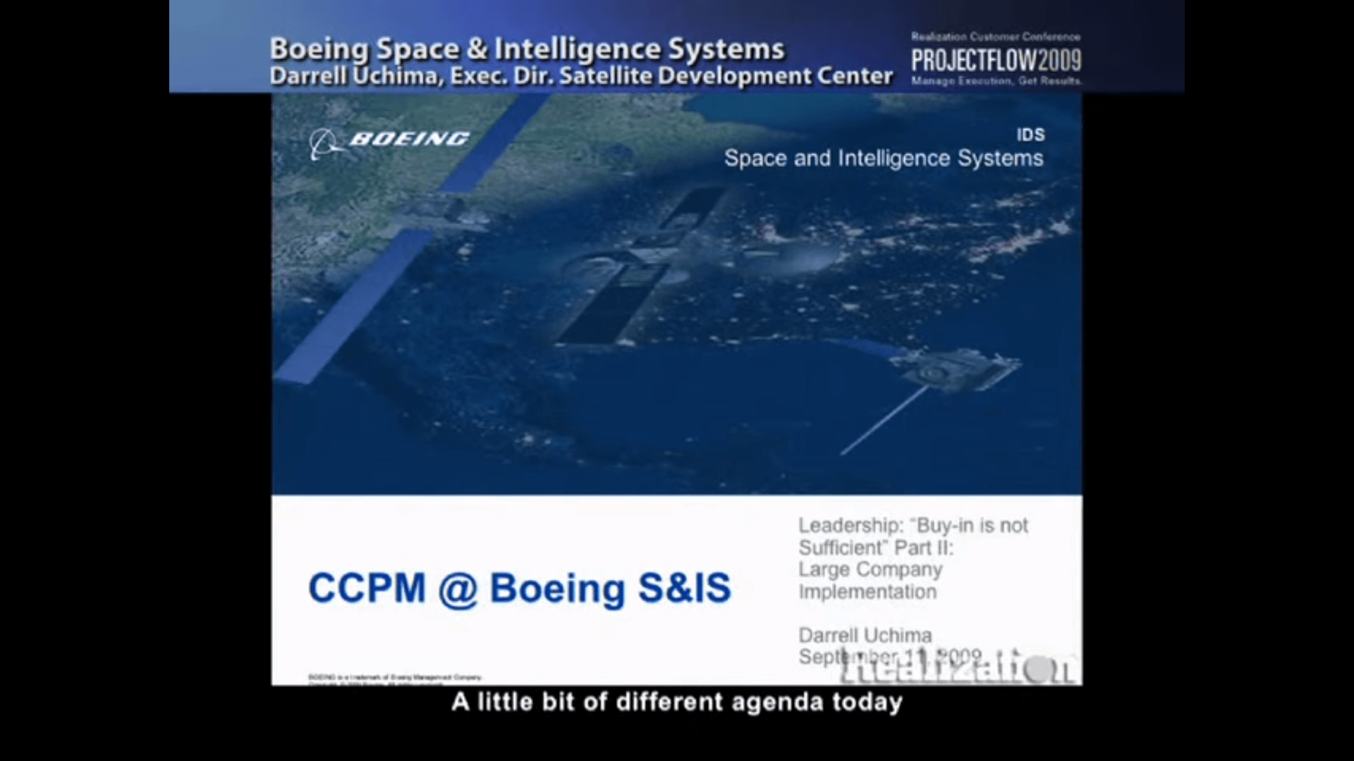 BOEING SPACE & INTELLIGENCE SYSTEMS, PF2009