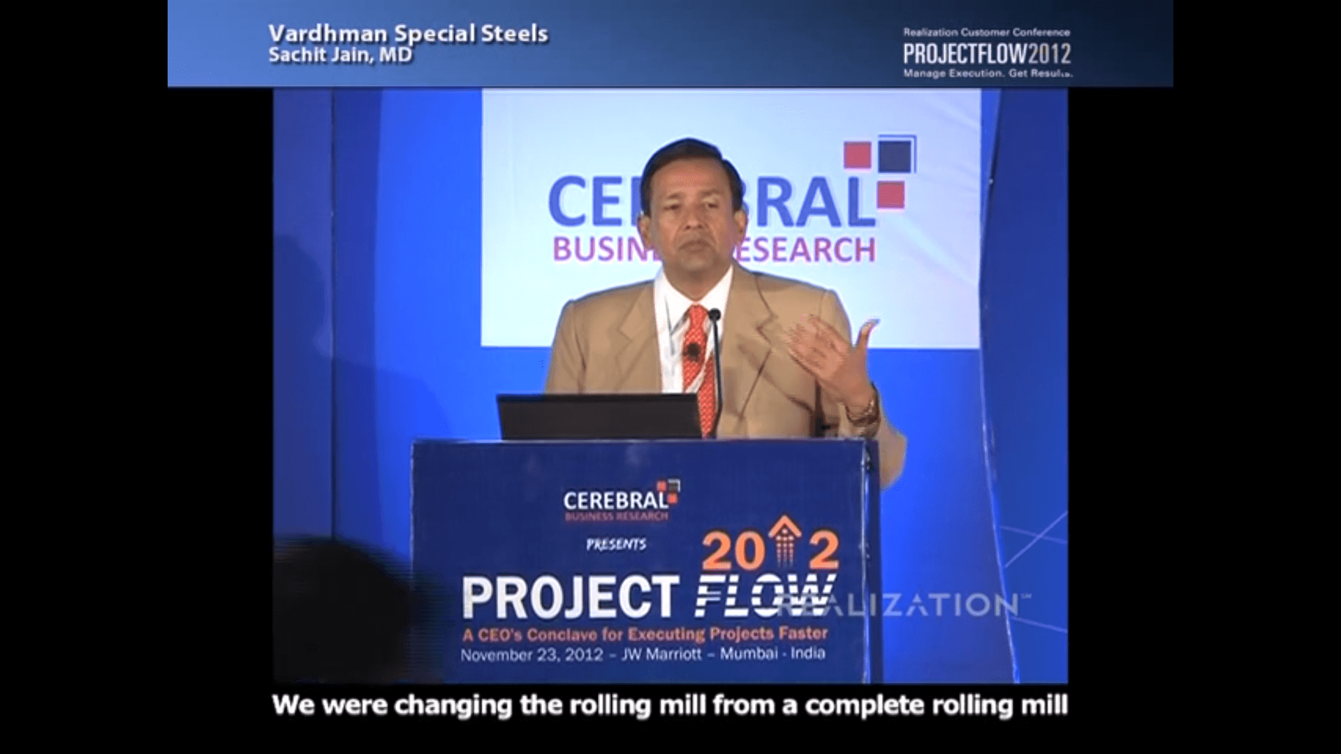 Vardhaman Special Steel shares their results from working with Realizations PSO