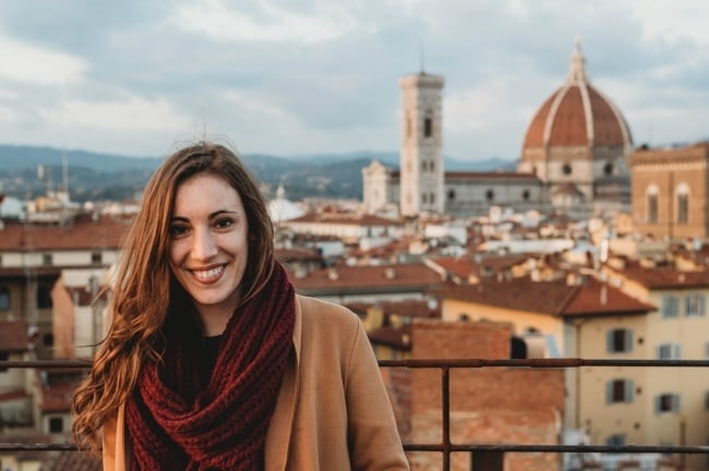a female ESL teacher in Italy