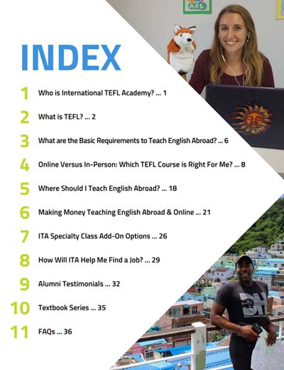 TEFL Brochure Index