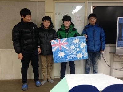 English teacher in Korea Cassandra Simons' students