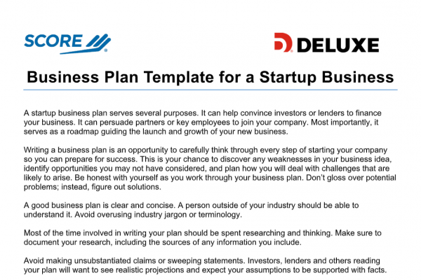 Business Plan for Startups