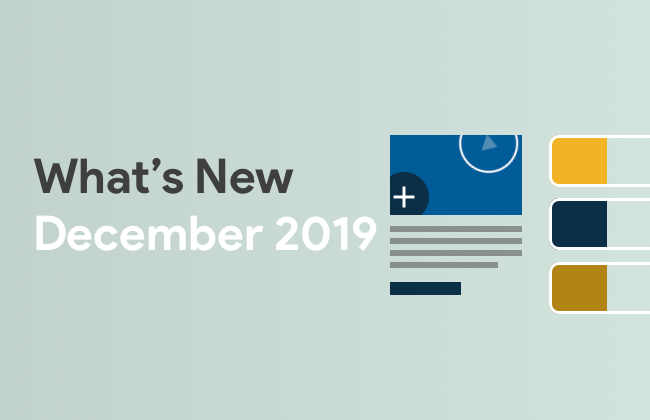 What's New: December 2019