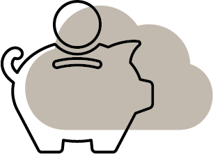 Cost Savings Cloudicon