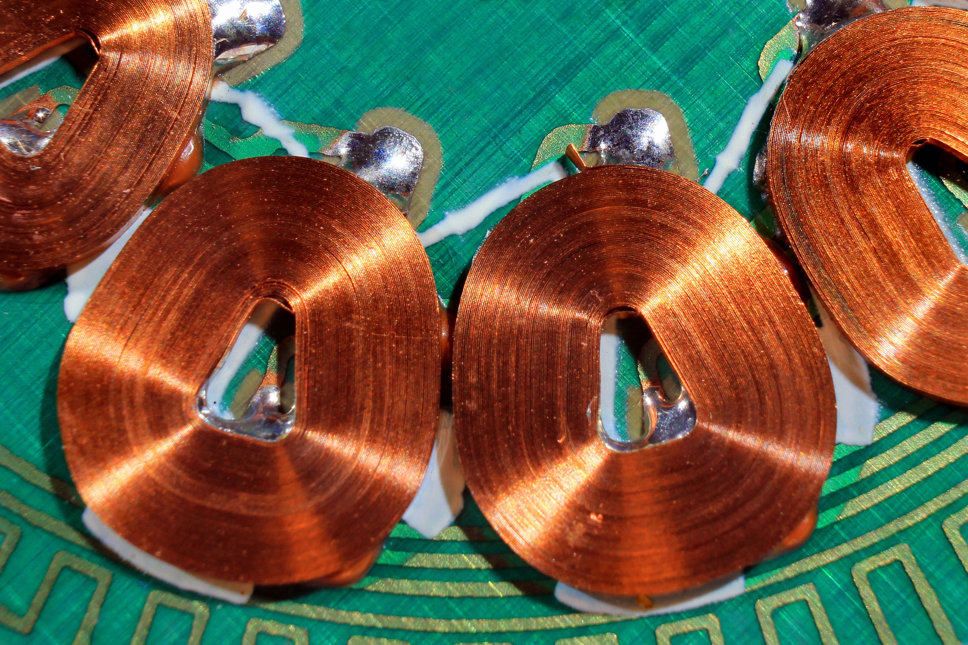 Copper coils for a motor are one example of electromagnetic coil applications enabled by 3D printing.