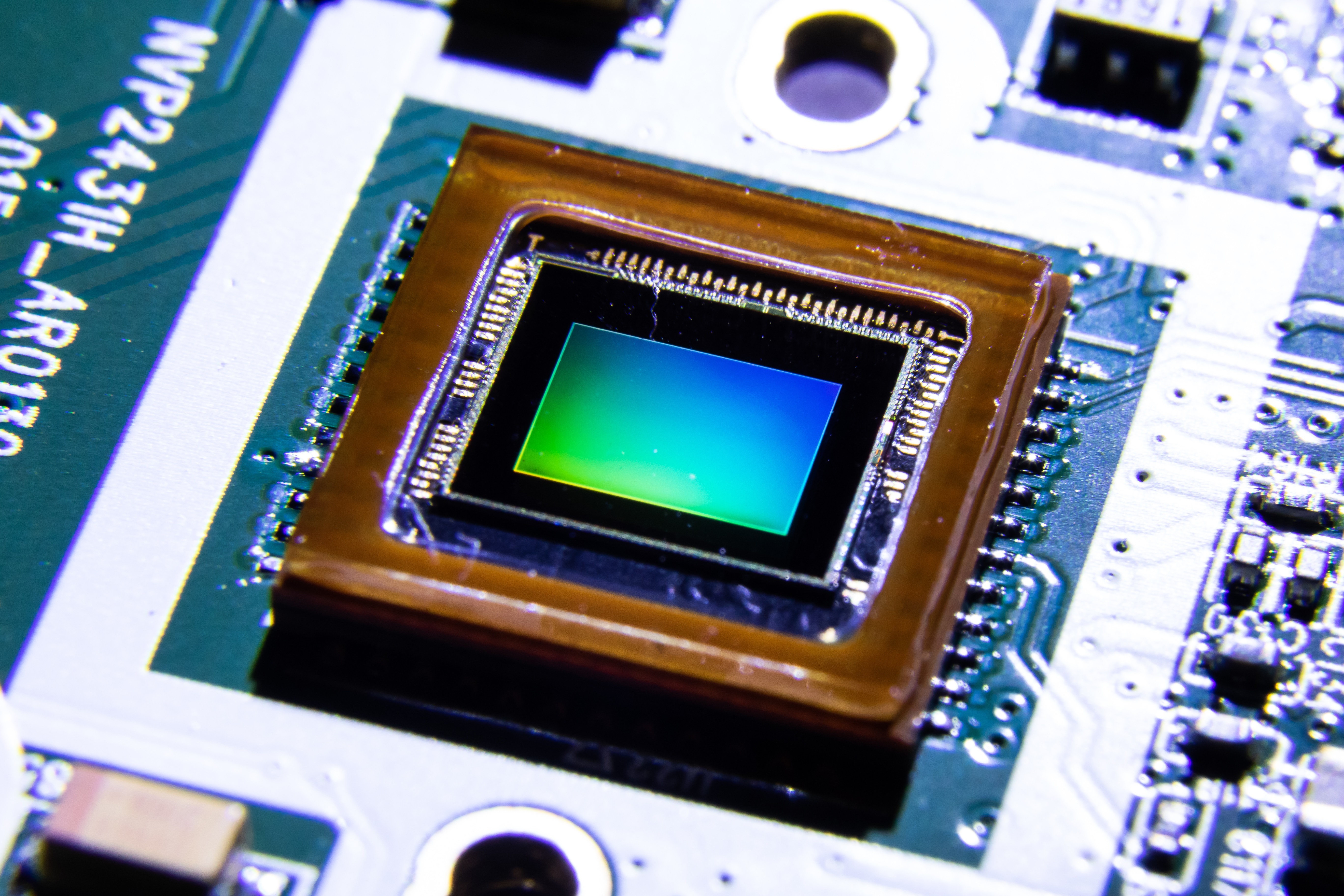 CMOS sensor on a PCB, which could complement embedded sensors enabled by 3D printing
