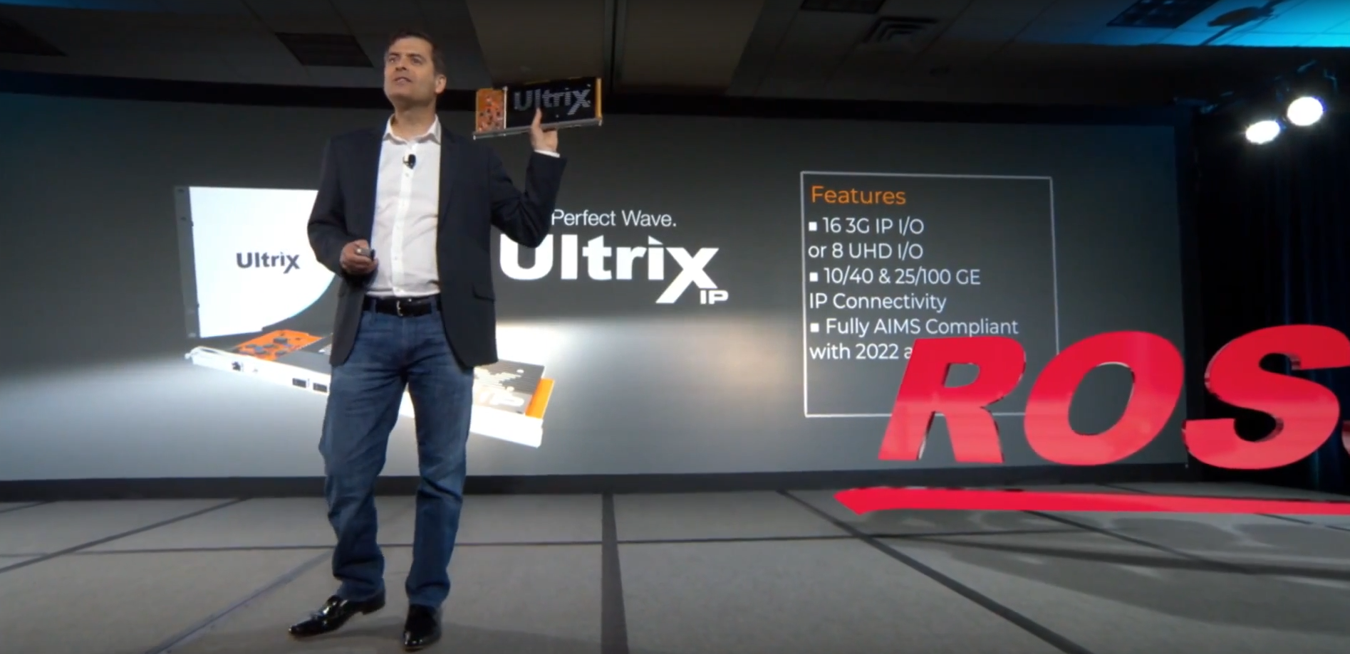 David Ross demonstrating Ultrix at 91ɫ NAB keynote