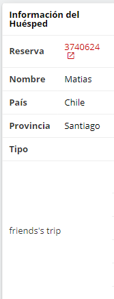Datos del cliente en la encuesta