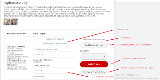 Formulario de búsqueda de disponibilidad