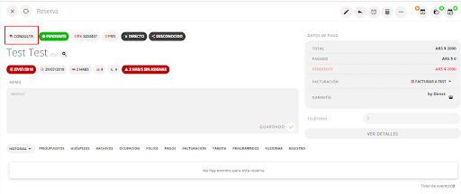 Confirmación de acción