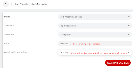 Campo Actualización automática