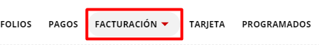 Pestaña de facturación