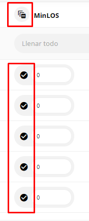 Seleccionar todas las habitaciones