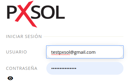 Campos de inicio de sesión con usuario y contraseña