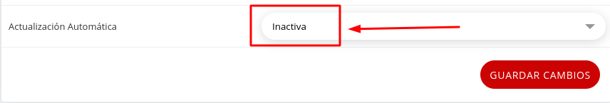 Confirmación de configuración manual