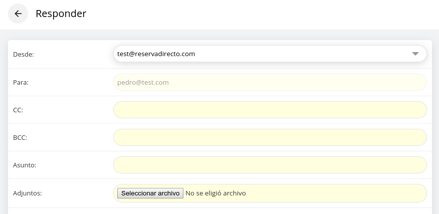 Ventana de composición de correo