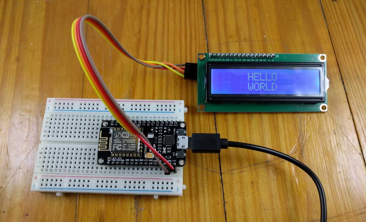 How to Connect an LCD Display to ESP8266 NodeMCU | Losant ... usb i2c wiring 