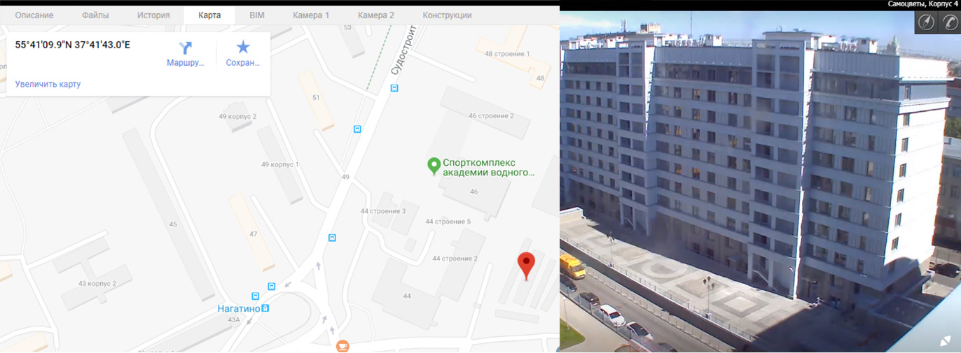 Display object on the map