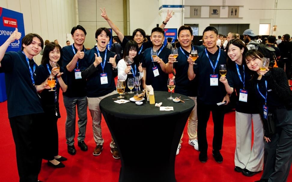 Attendees on the NRF APAC expo floor