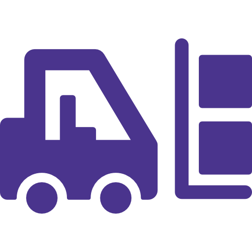 forklift and packages icon