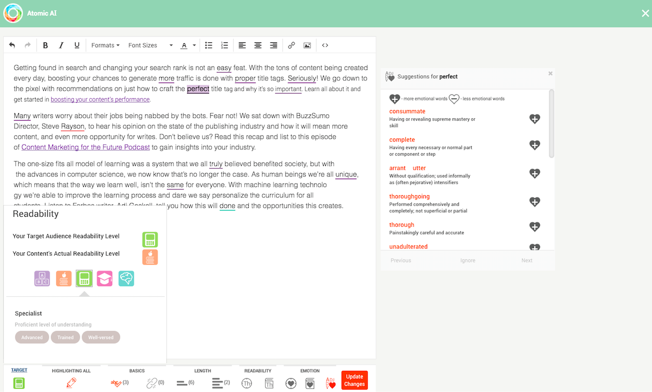 Use Machine Learning to Score and Improve Your Content Before Publishing