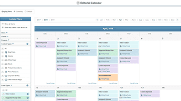 Editorial Calendar