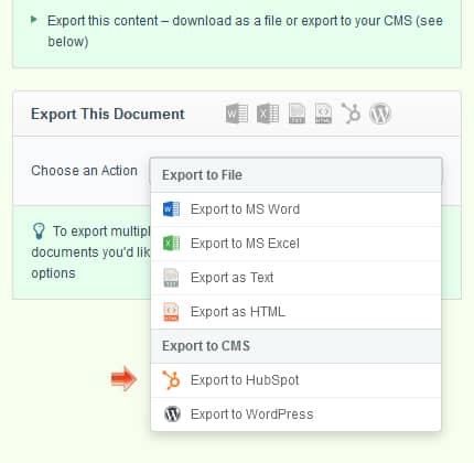 hubspot zerys export